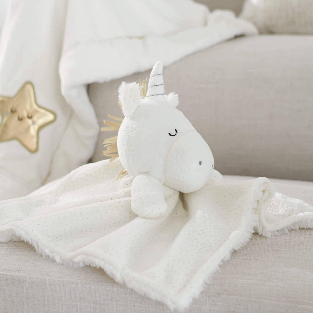 Baby Neutral Unicorn Security Blanket-Gerber Childrenswear