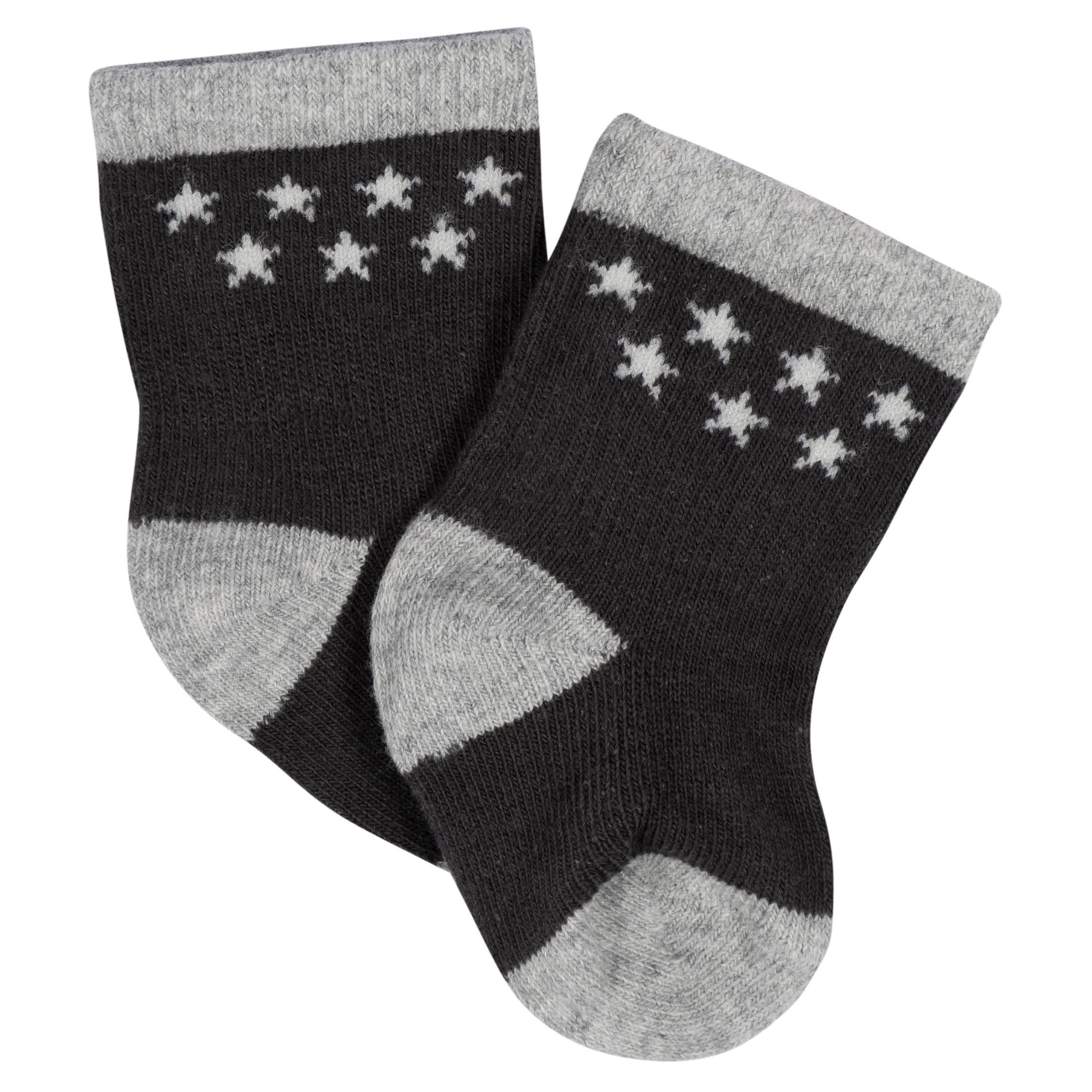 8-Pack Baby Boys Space Jersey Wiggle Proof® Socks