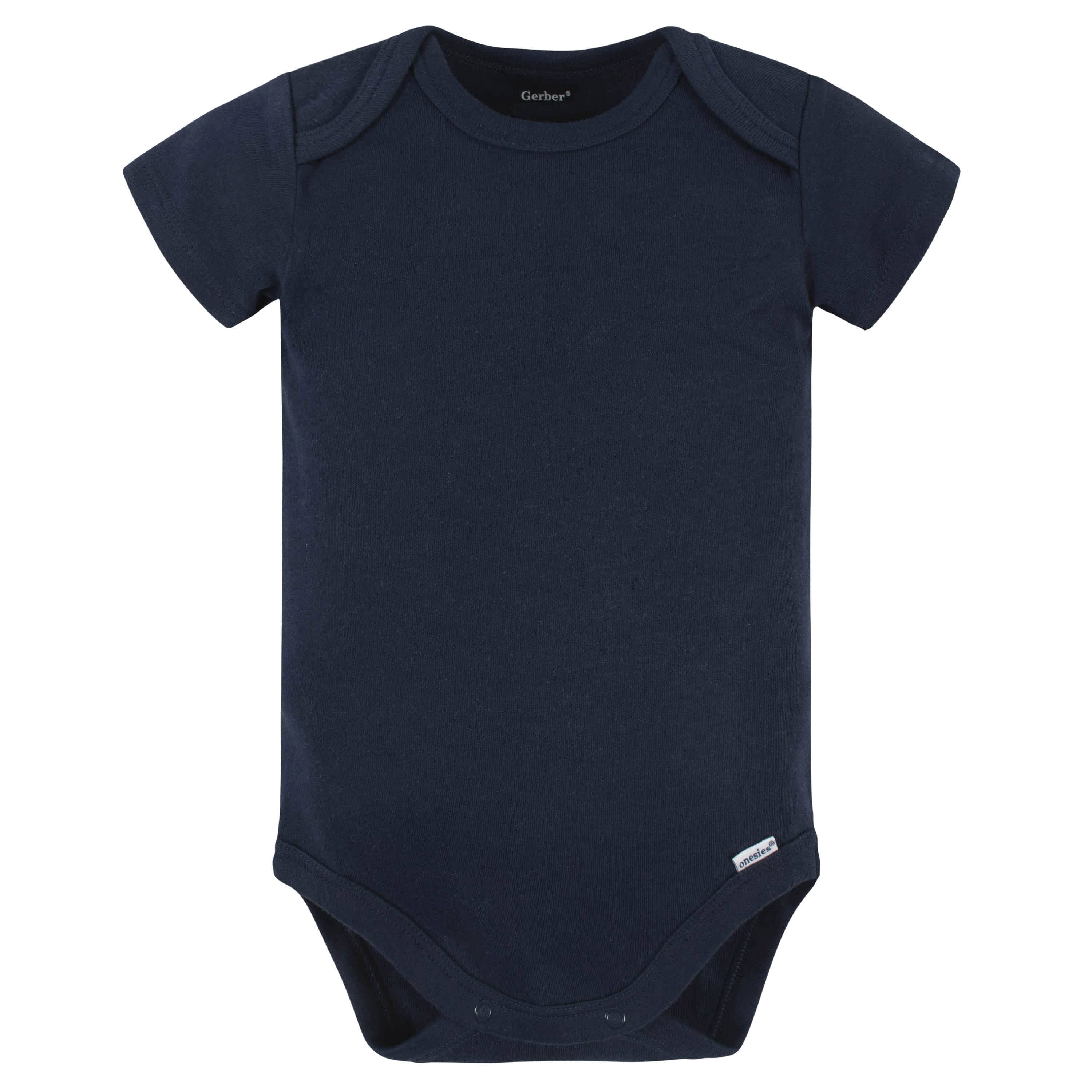 5-Pack Baby Navy Premium Onesies® Bodysuits-Gerber Childrenswear