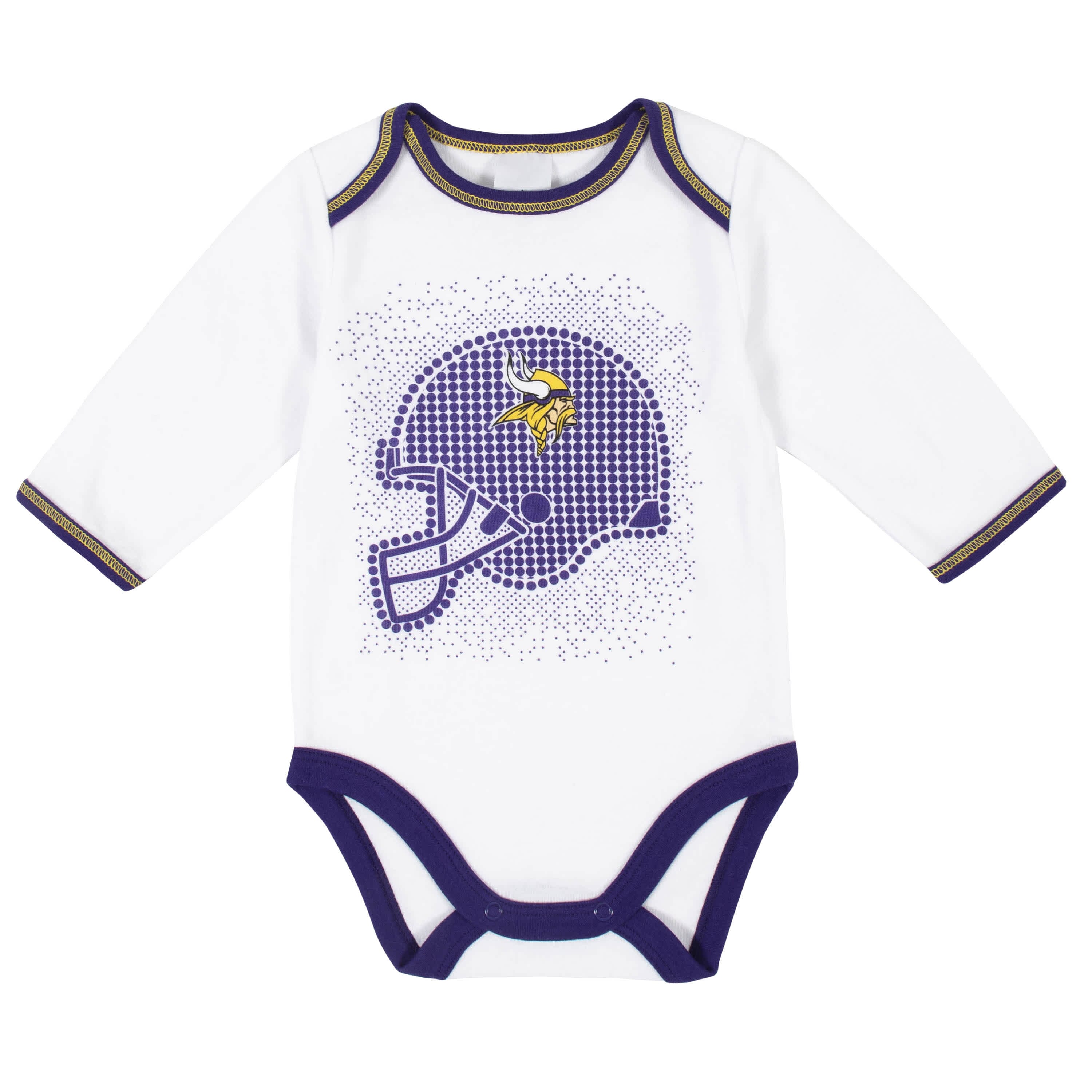 Minnesota Vikings 3-Piece Baby Boys Bodysuit, Pant, and Cap Set-Gerber Childrenswear