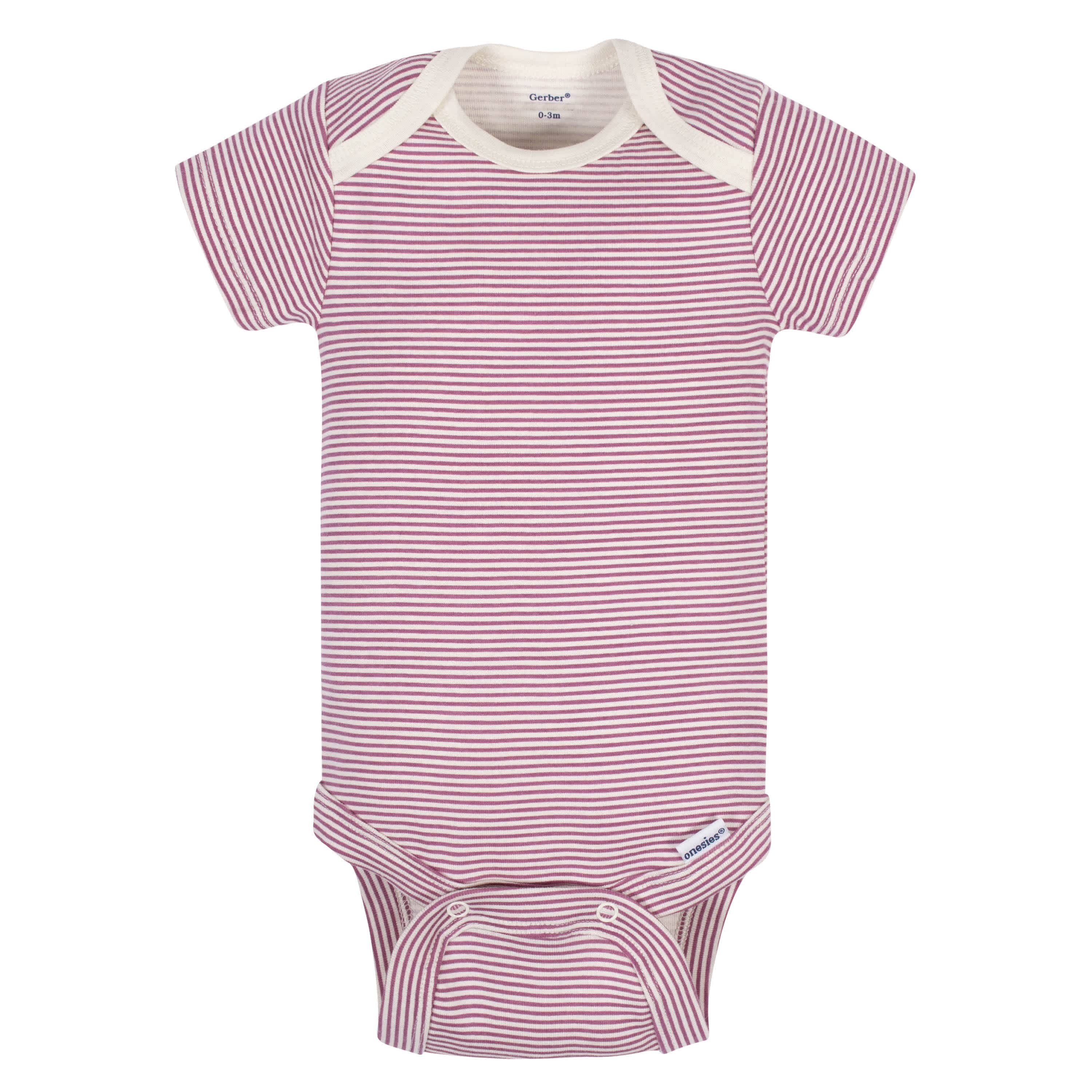 5-Pack Baby Girls Comfy Stretch Ducklings Short Sleeve Onesies® Bodysuits-Gerber Childrenswear