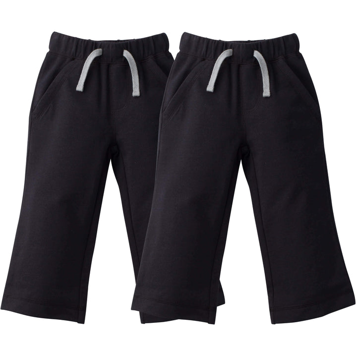 Gerber® Graduates 2-Pack Baby Boys Black Pants-Gerber Childrenswear