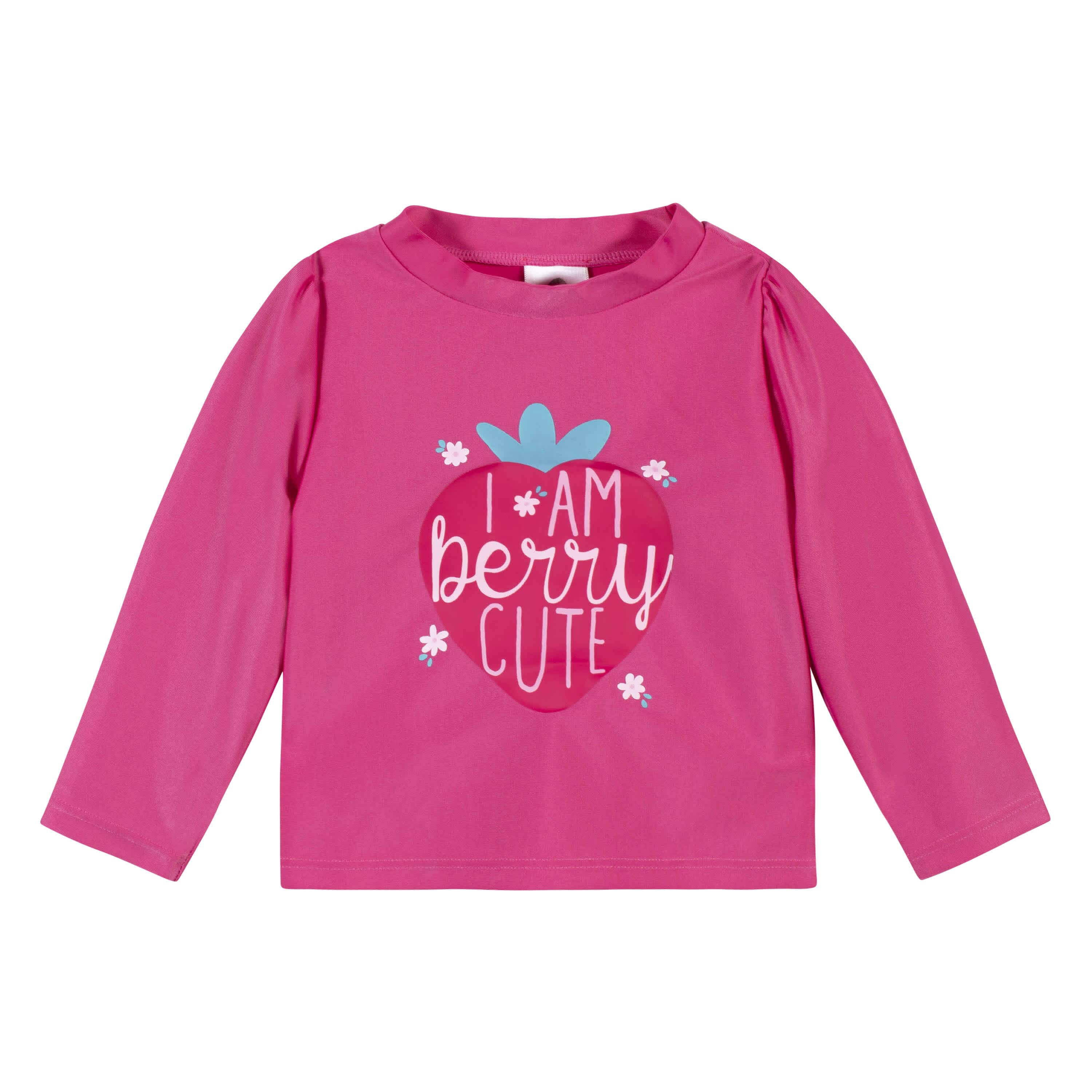 2-Piece Baby & Toddler Girls Summer Blossom Rash Guard & Swim Bottoms Set-Gerber Childrenswear