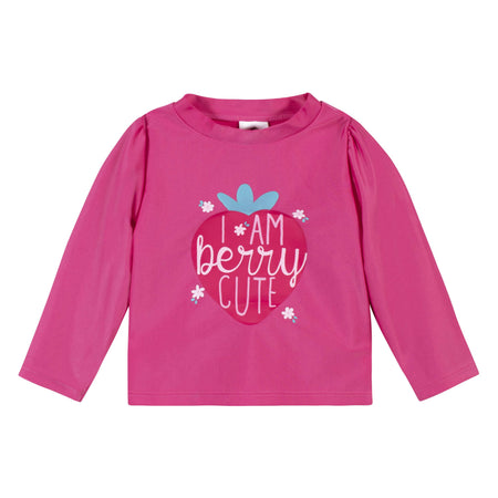 2-Piece Baby & Toddler Girls UPF 50+ Summer Blossom Rash Guard & Swim Bottoms Set