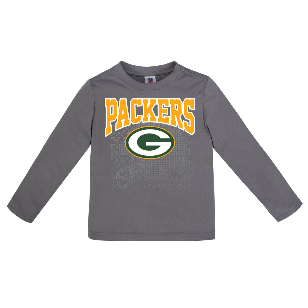 Green Bay Packers Boys Long Sleeve Tee Shirt-Gerber Childrenswear