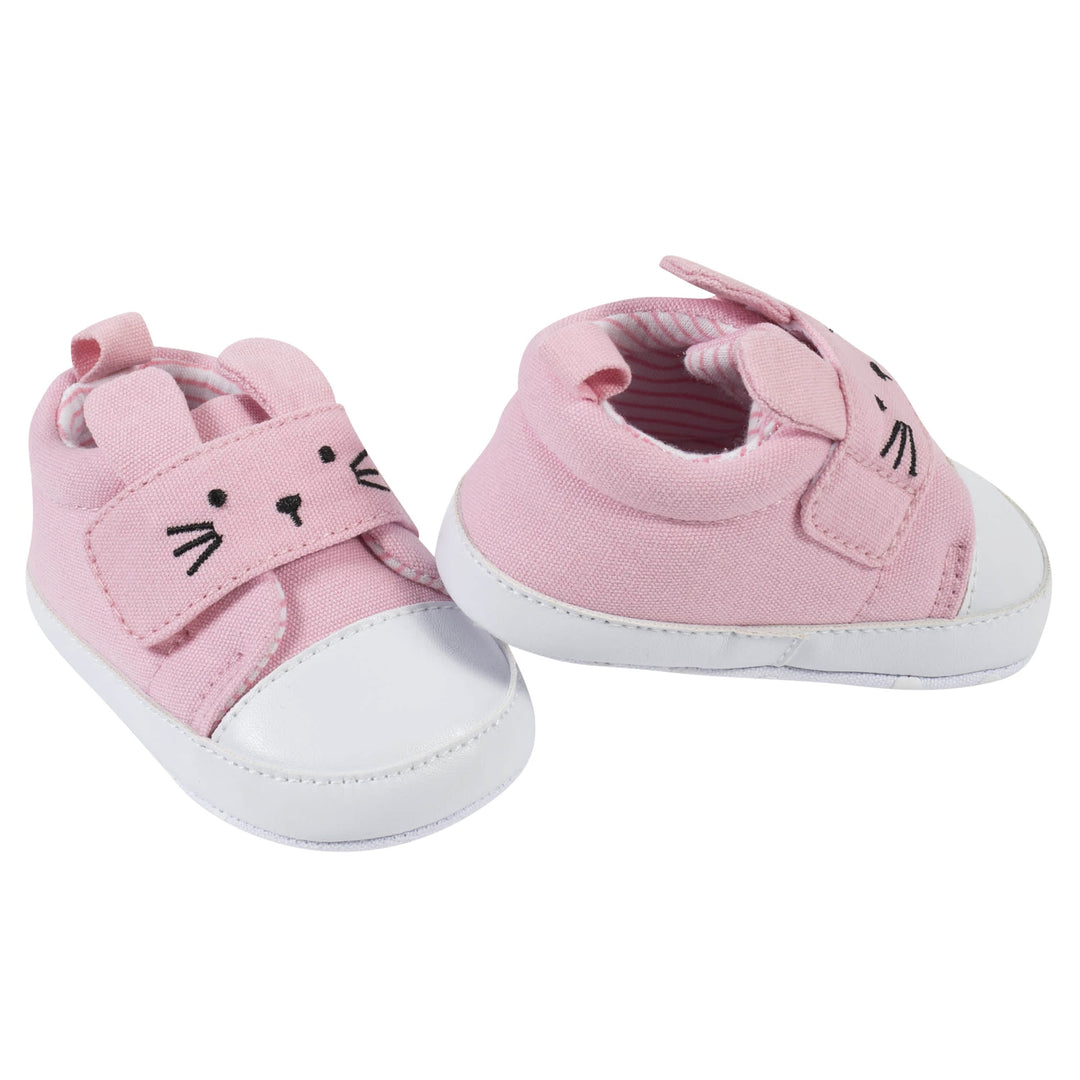 Baby Girls Pink Bunny Shoes-Gerber Childrenswear