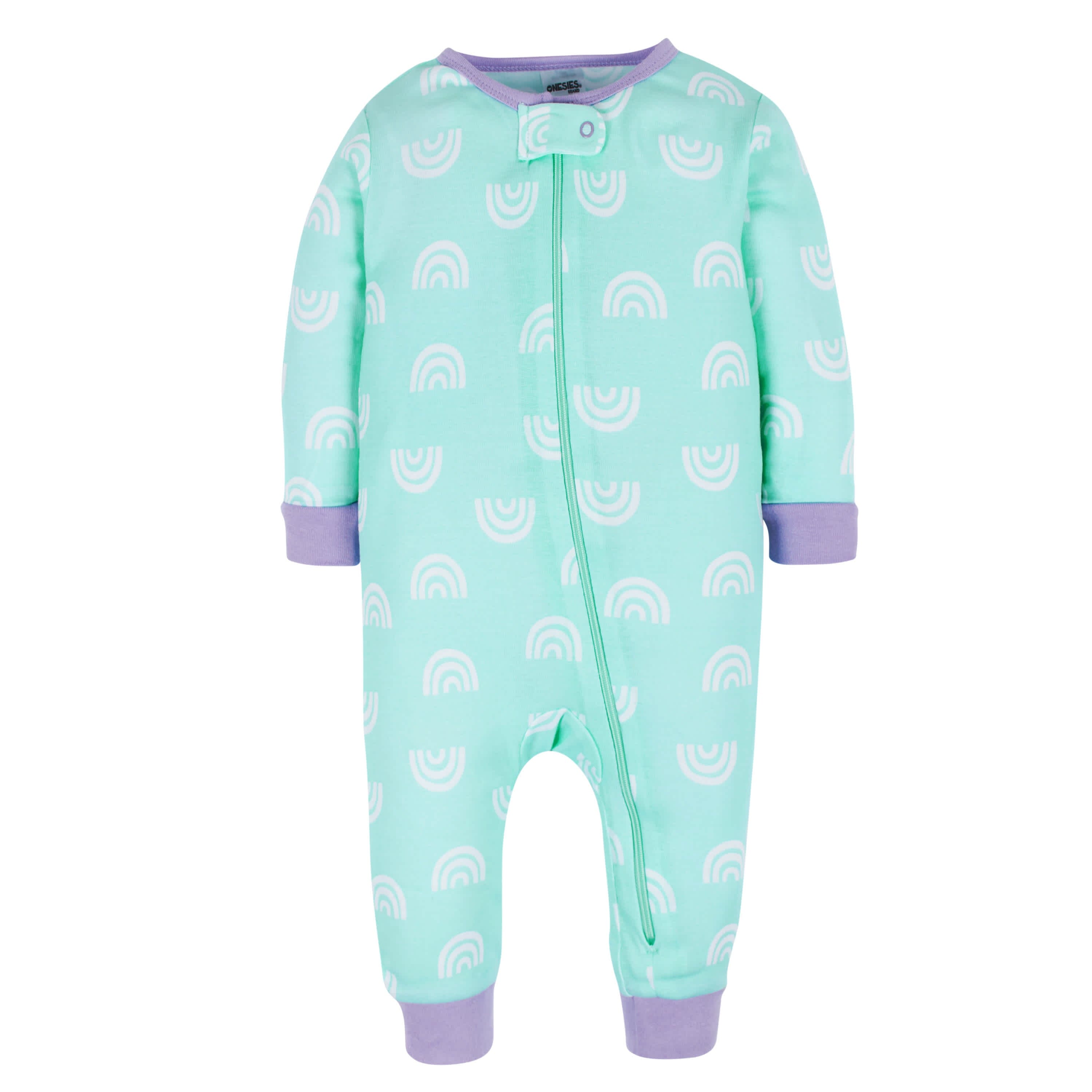 3-Pack Baby & Toddler Girls Rainbow Floral Snug Fit Footless Pajamas