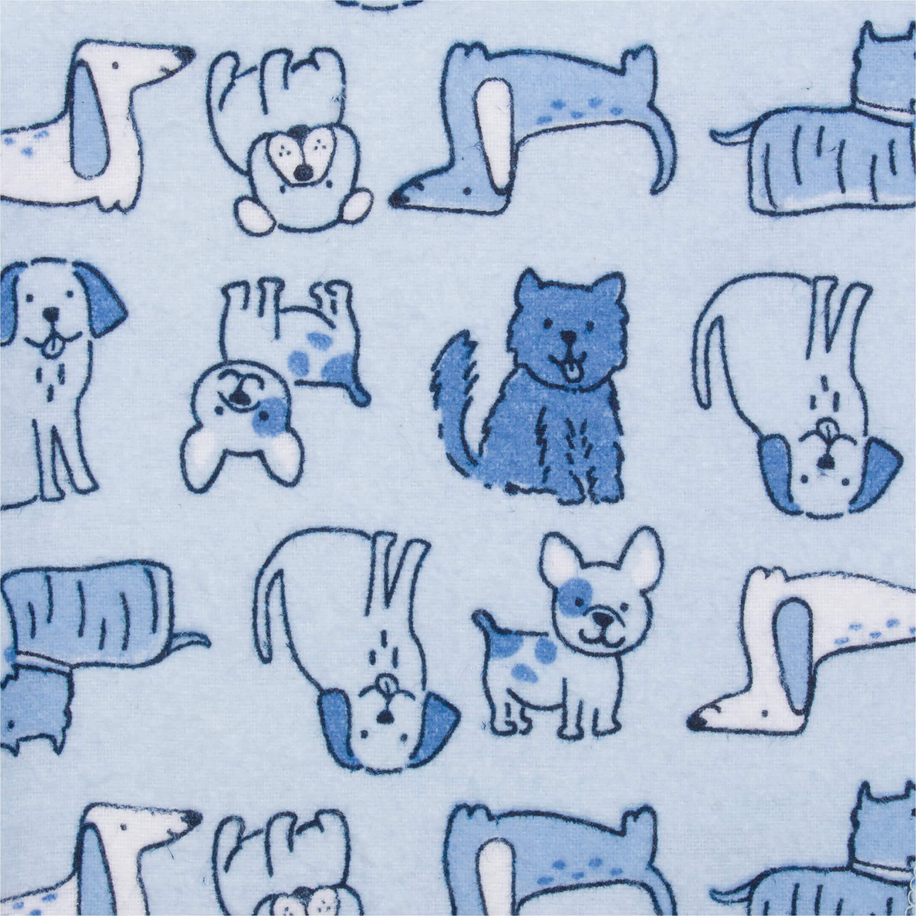 5-Pack Baby Boys Dogs Flannel Receiving Blankets-Gerber Childrenswear