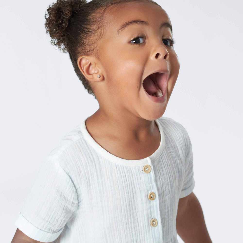 Infant & Toddler Girls Striped Gauze Dress-Gerber Childrenswear