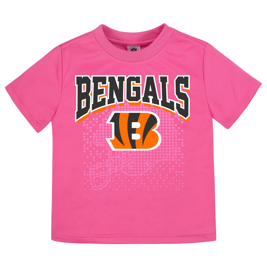 Cincinnati Bengals Girls Short Sleeve Tee Shirt-Gerber Childrenswear