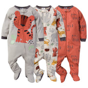 3-Pack Baby Boys Safari Sleep 'N Plays