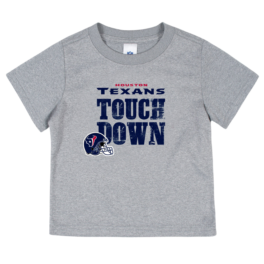 Houston Texans 3-Pack Toddler Boys Short Sleeve Tee Shirts-Gerber Childrenswear