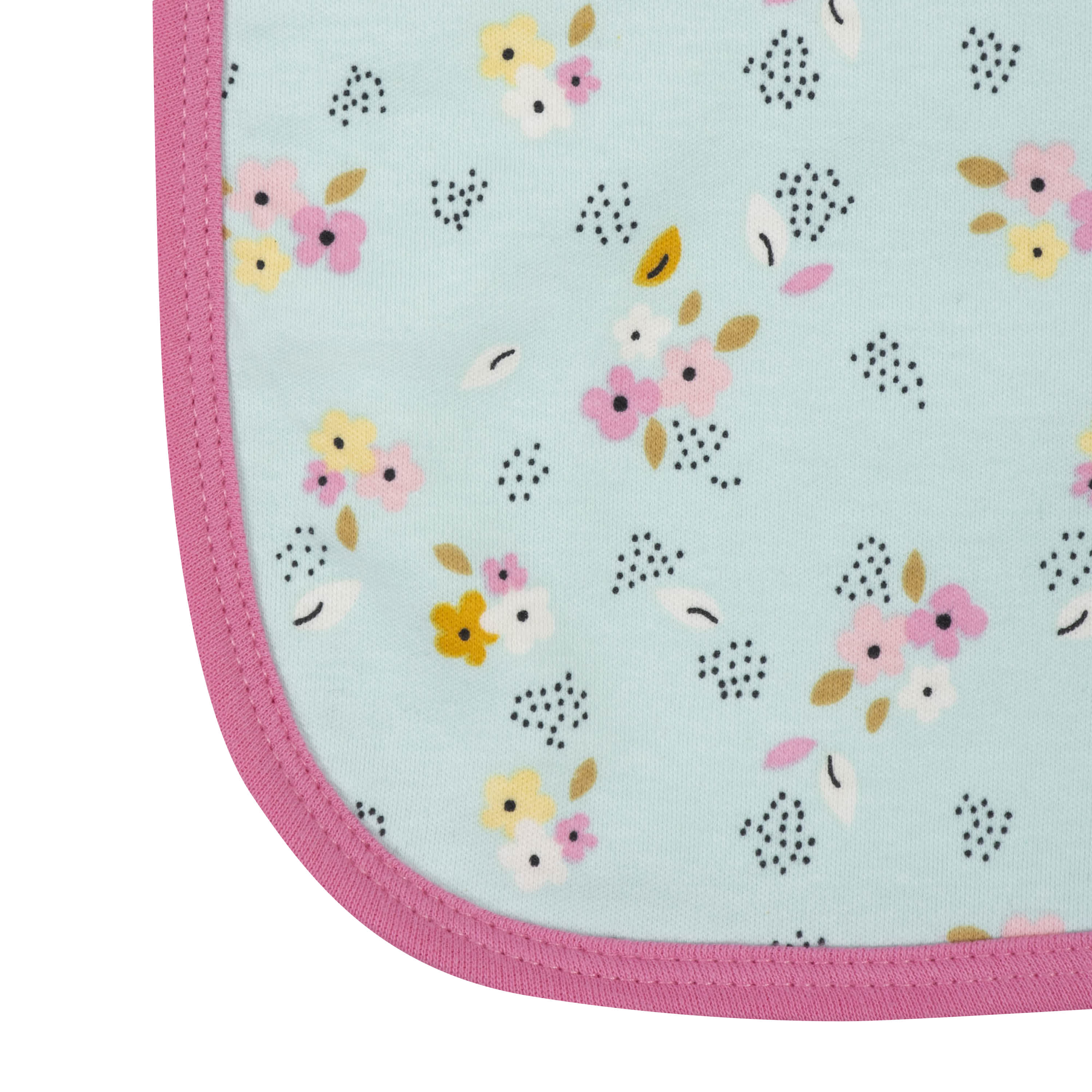 4-Pack Baby Girls Fox Terry Burpcloths