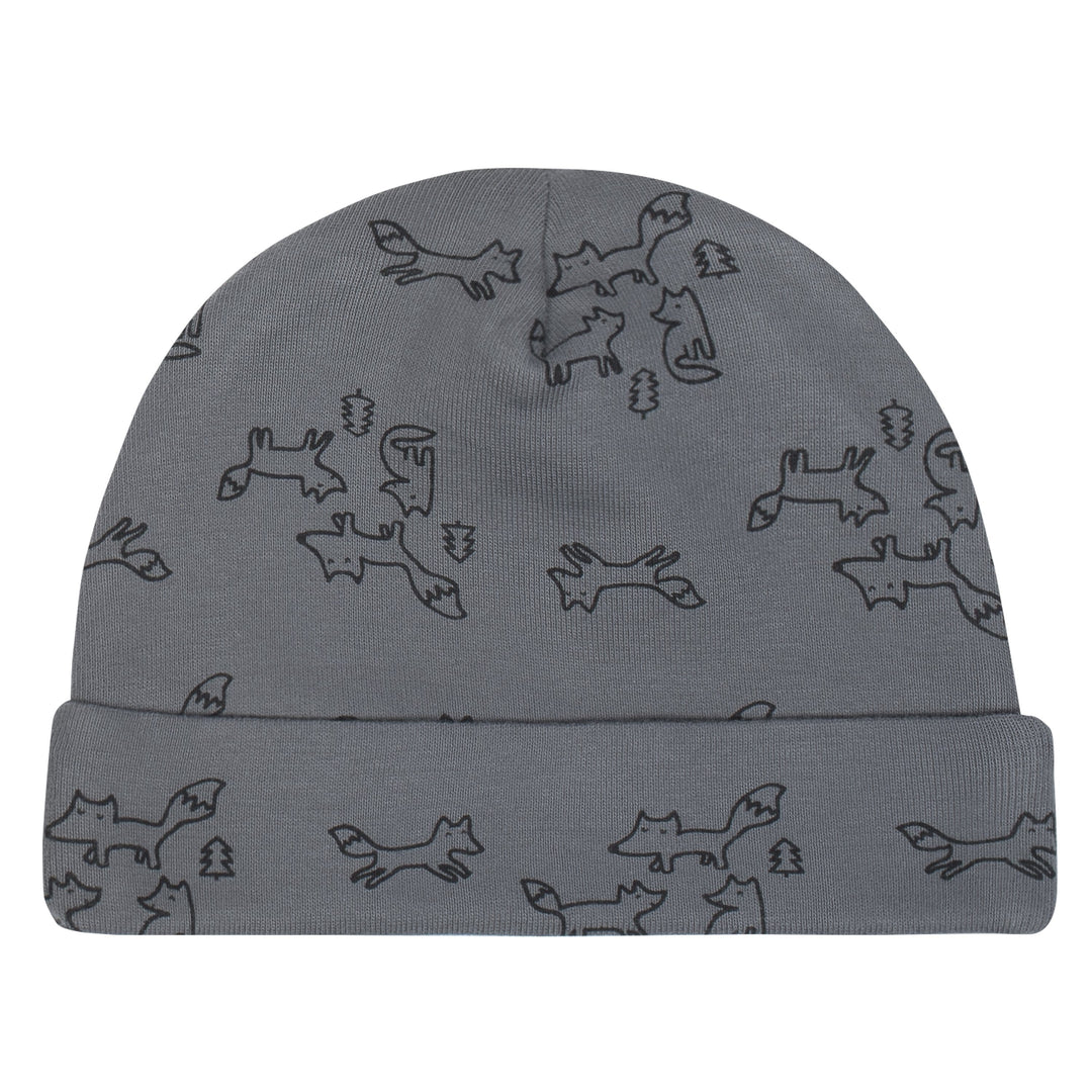 Baby Boy 4-pack Fox Infant Caps-Gerber Childrenswear