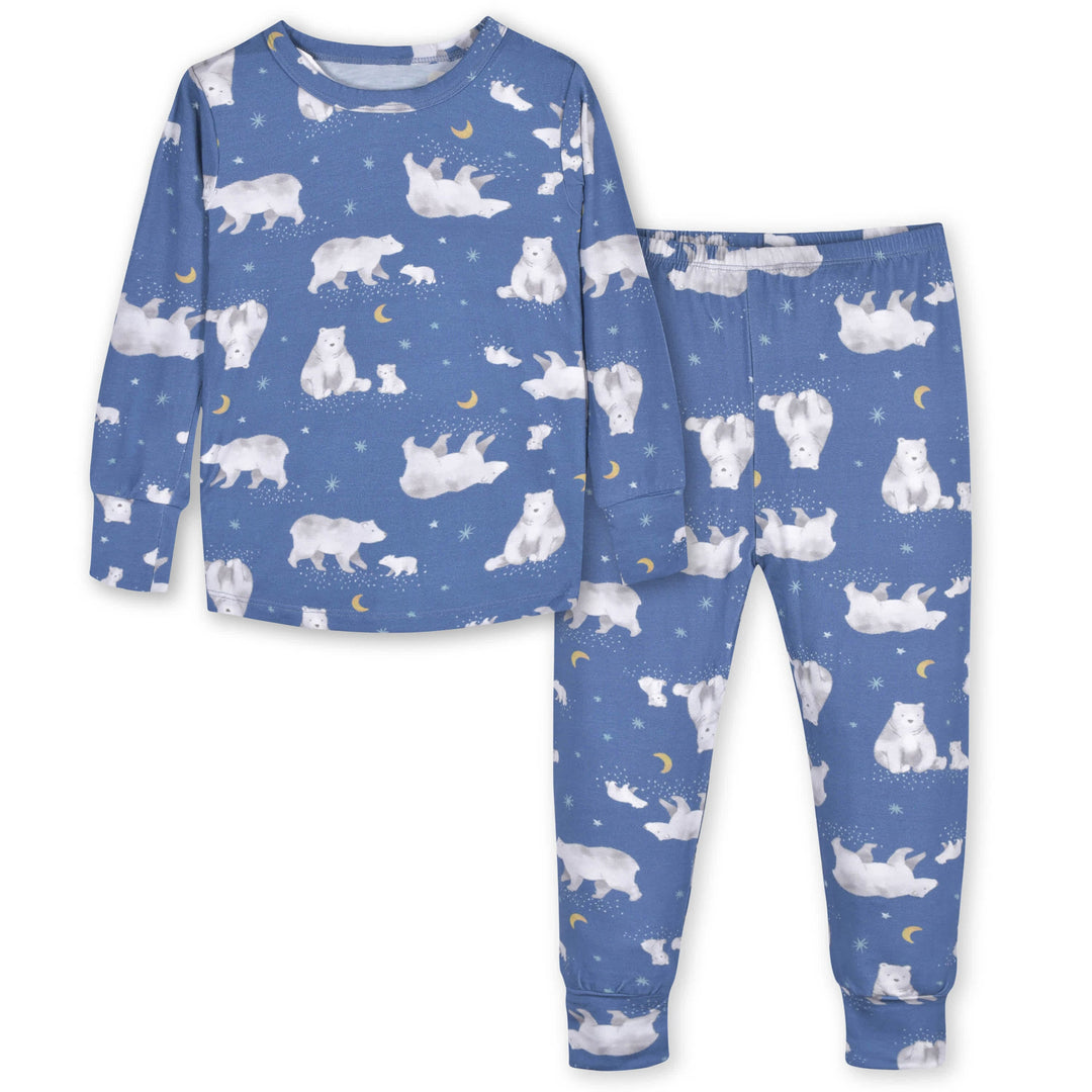 2-Piece Infant & Toddler Polar Bear Buttery-Soft Viscose Made from Eucalyptus Snug Fit Pajamas