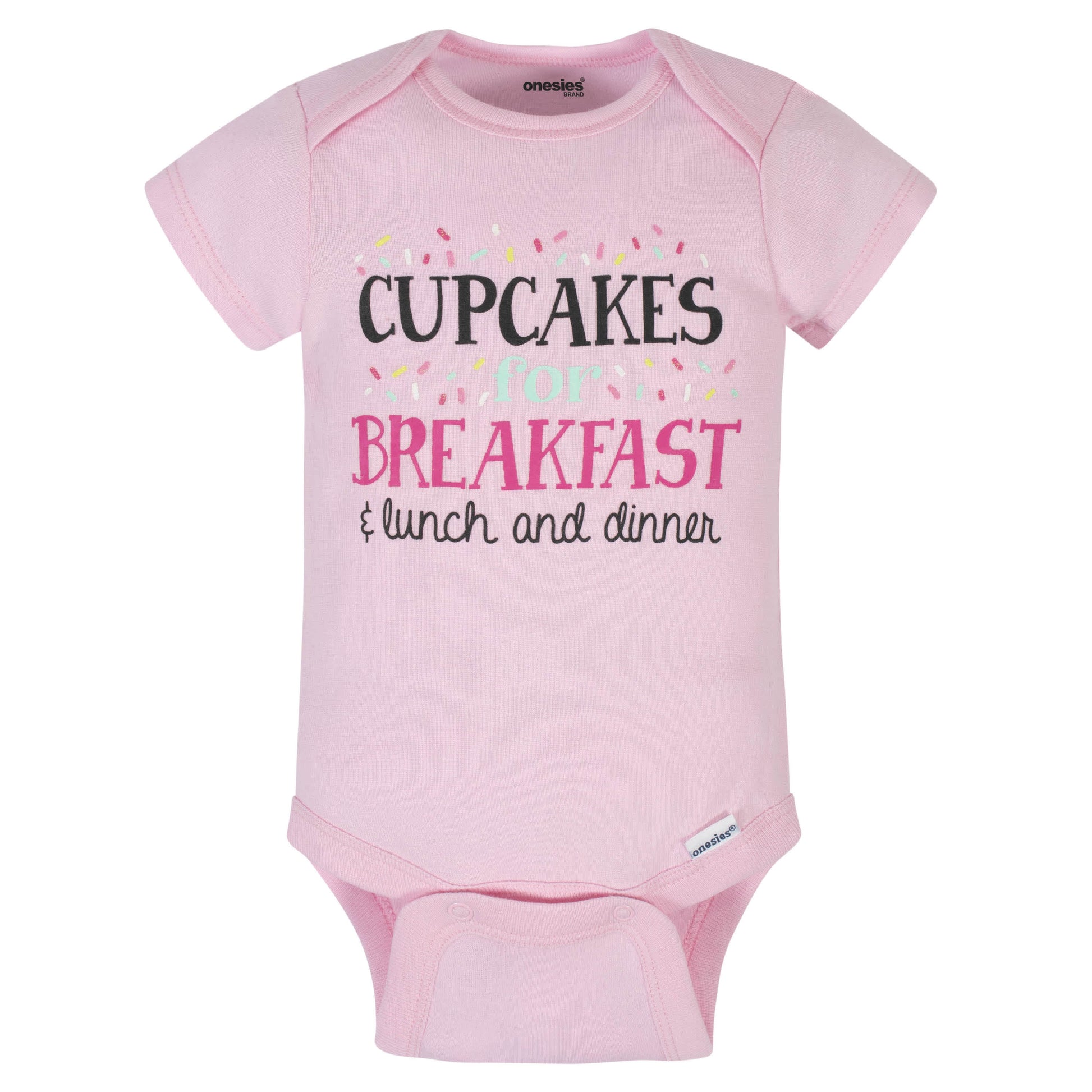 8-Pack Baby Girls Sweet Treats Onesies® Brand Bodysuits-Gerber Childrenswear