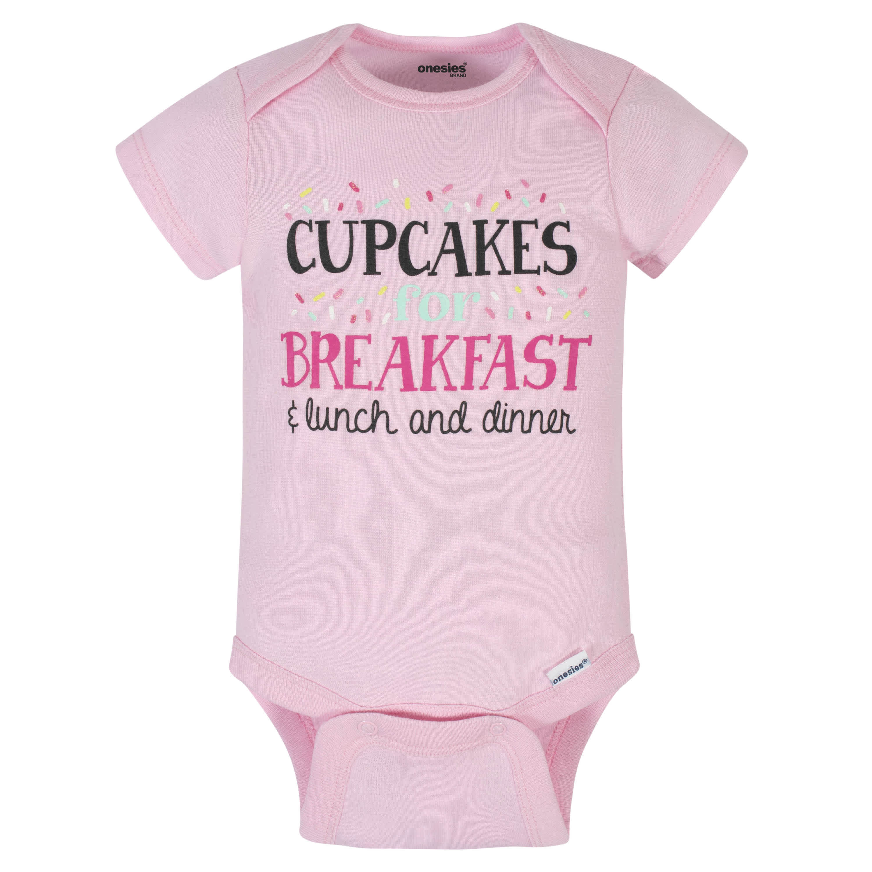 8-Pack Baby Girls Sweet Treats Onesies® Brand Bodysuits-Gerber Childrenswear