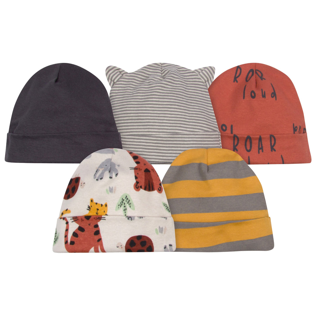 5-Pack Baby Boys Safari Caps – Gerber Childrenswear