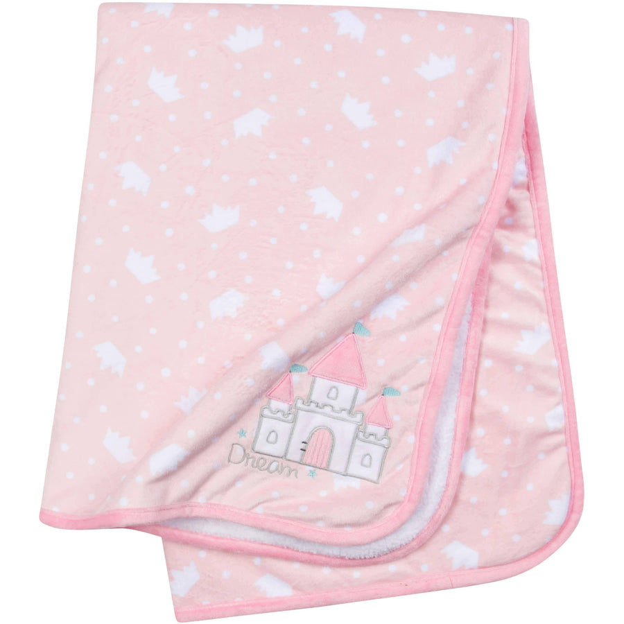 Girls Princess Castle Plush Blanket-Gerber Childrenswear