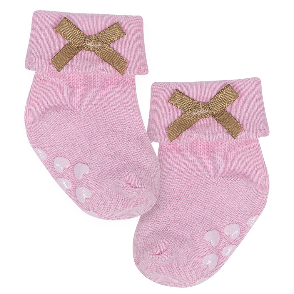 Baby Girl 6-pack Bunny Wiggle Proof Bootie Socks-Gerber Childrenswear