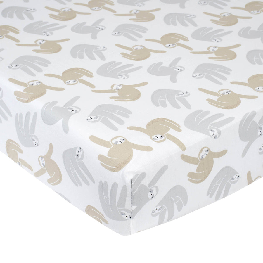 Neutral Sloth Ombre Printed Sheet-Gerber Childrenswear