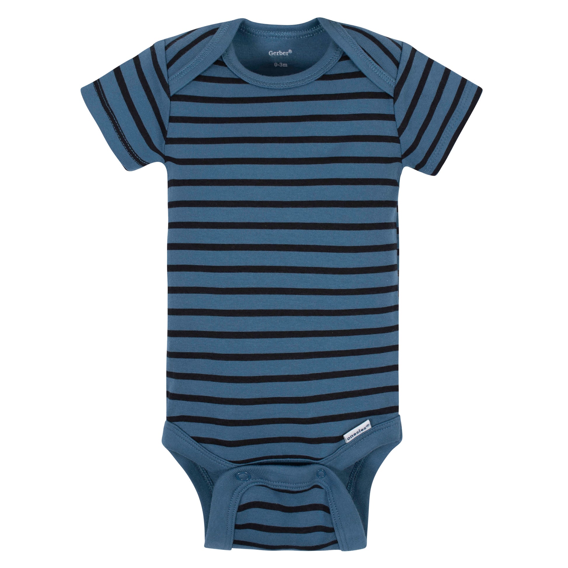 5-Pack Baby Boys Comfy Stretch Badger Short Sleeve Onesies® Bodysuits-Gerber Childrenswear