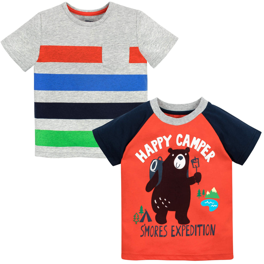 Gerber® Graduates 2-Pack Toddler Boys Happy Camper Tops-Gerber Childrenswear