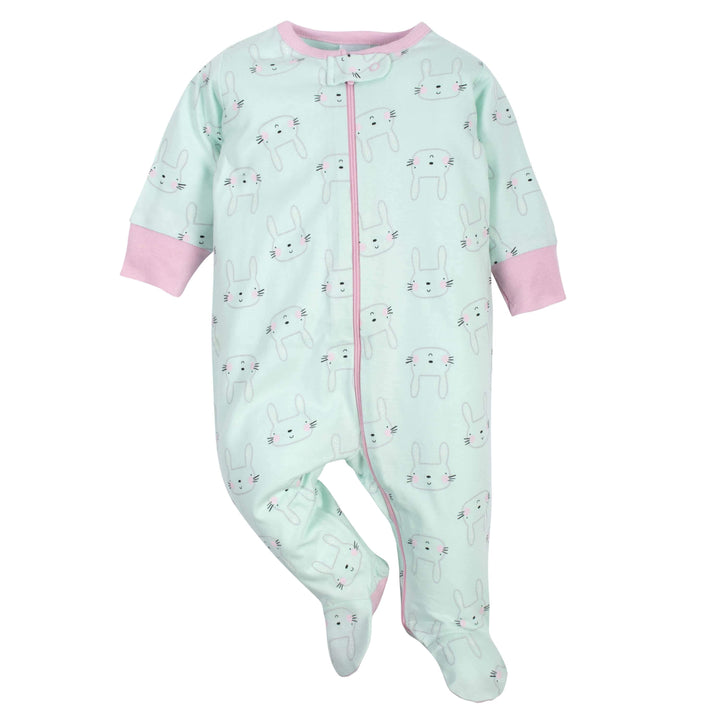 3-Pack Baby Girls Bunny Sleep 'N Plays-Gerber Childrenswear