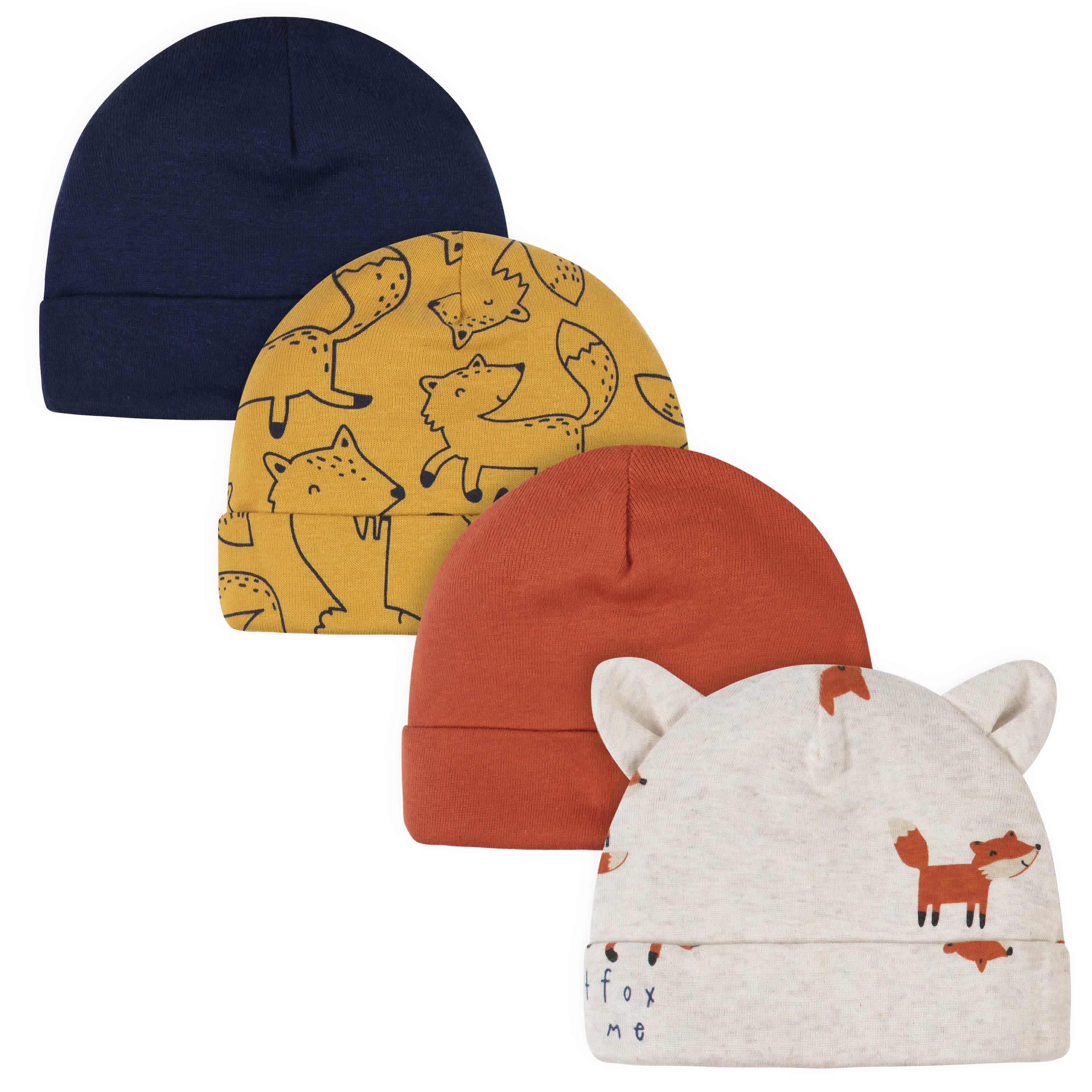 18-Piece Baby Boys Fox Onesies® Bodysuit, Mitten, Cap, & Sock Set-Gerber Childrenswear
