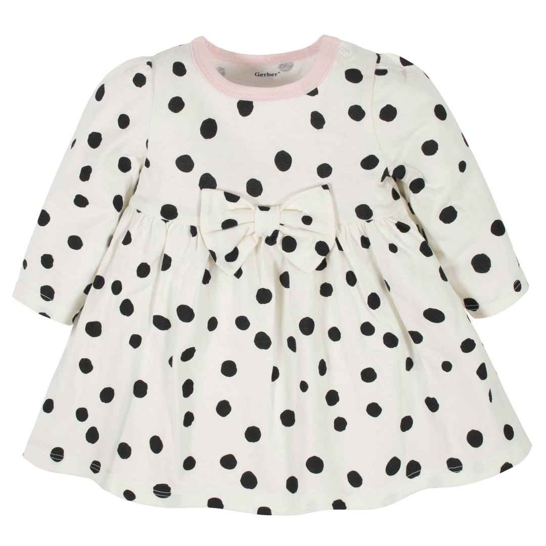 2-Piece Baby Girls Polka Dots Dress & Pants Set-Gerber Childrenswear