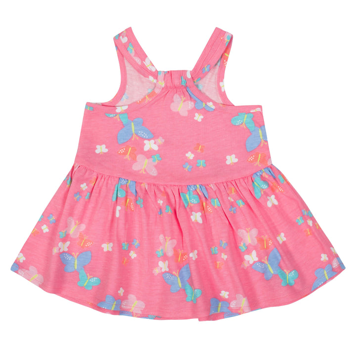 Gerber Girls' Toddler 3-Piece Dress Set, Butterflies-Gerber Childrenswear