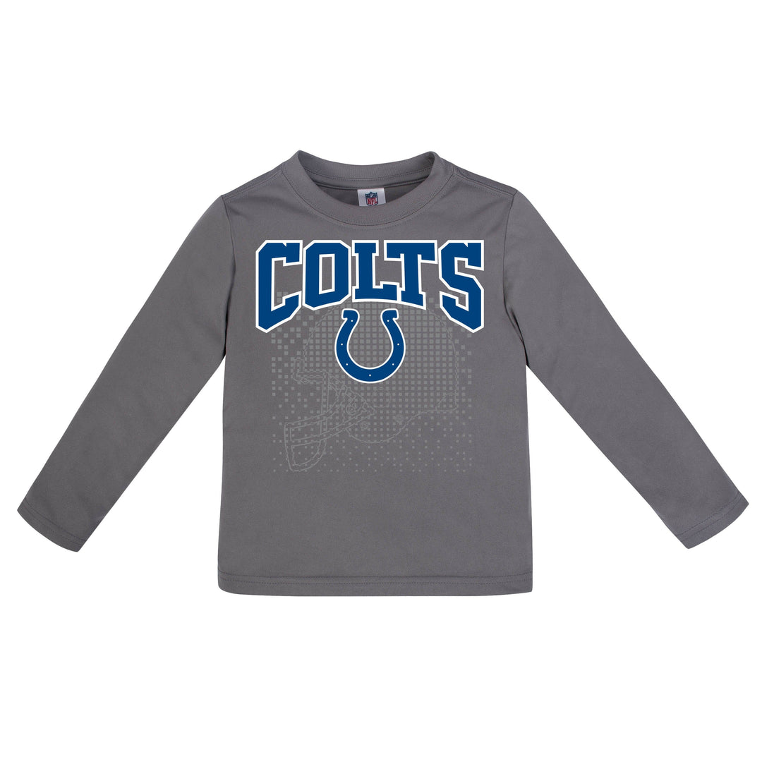 Indianapolis Colts Boys Long Sleeve Tee Shirt-Gerber Childrenswear