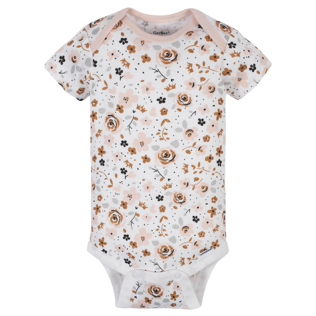 5-Pack Baby Girls Princess Organic Onesies® Bodysuits