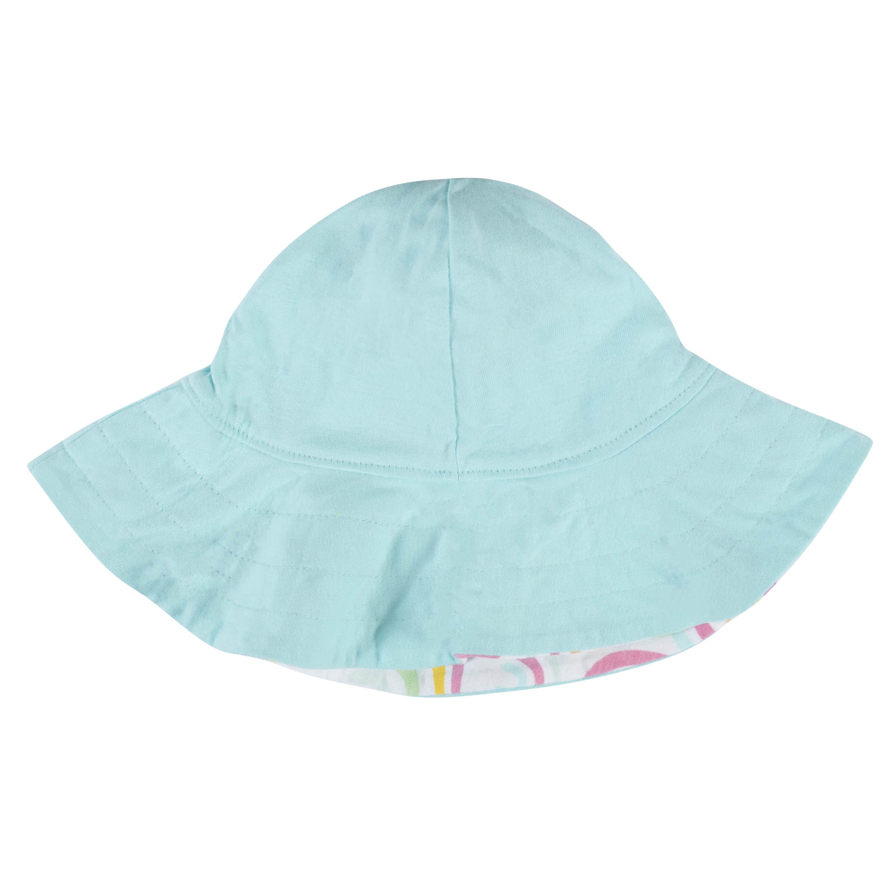 3-Piece Baby & Toddler Girls Dots Of Rainbows Dress, Diaper Cover & Sun Hat Set