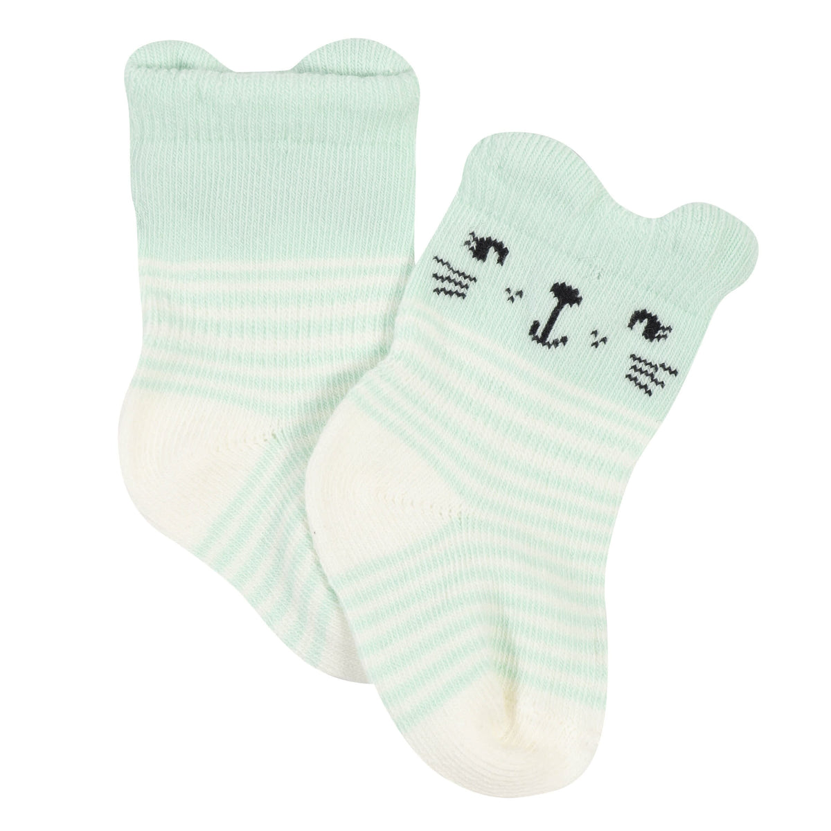 6-Pack Baby Girls Rainbow Wiggle-Proof™ Socks-Gerber Childrenswear