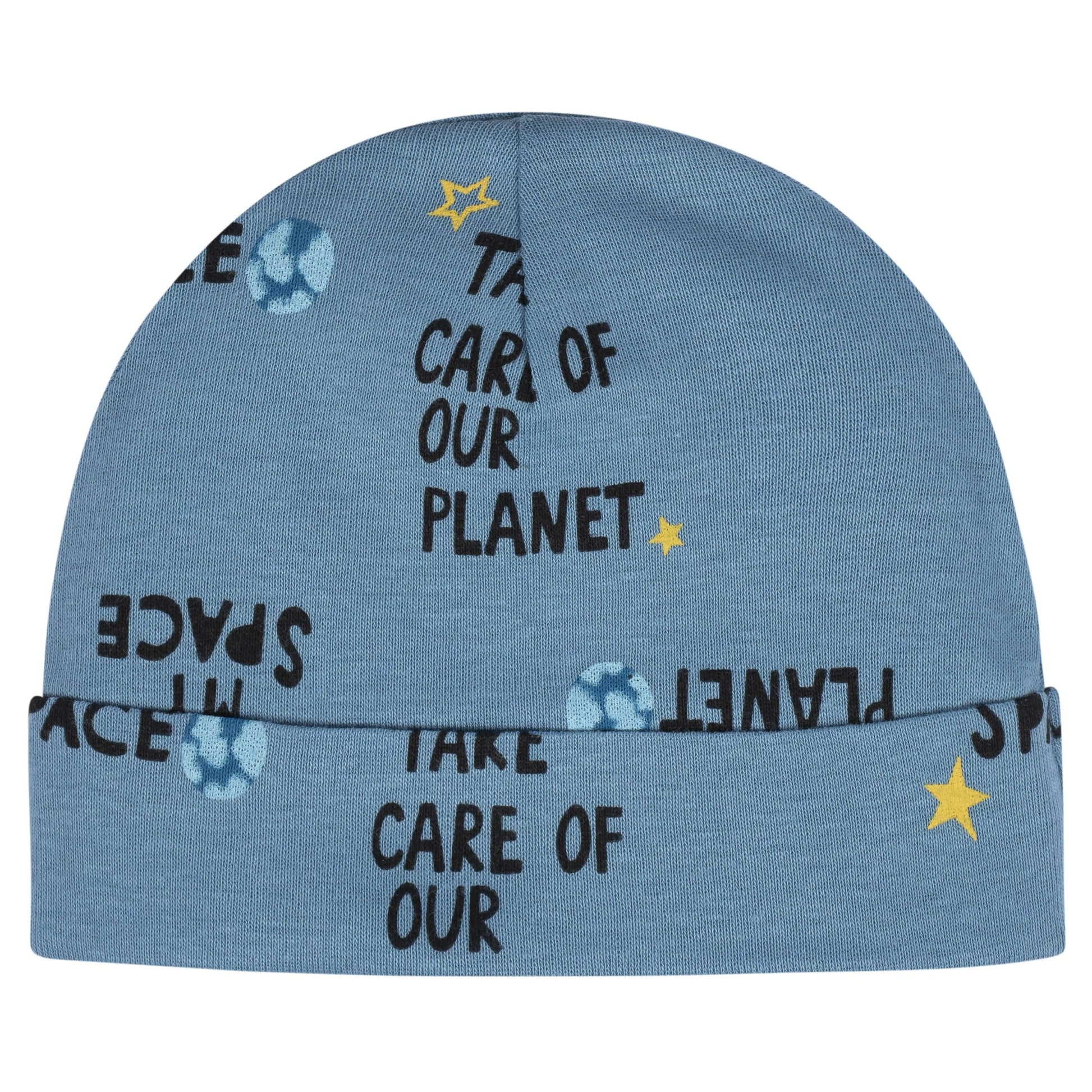 8-Piece Baby Boys Space No Scratch Mittens & Caps Set