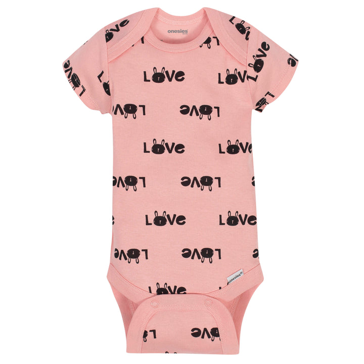 6-Piece Baby Girls Bunny Onesies® Brand Bodysuits & Pants Set-Gerber Childrenswear