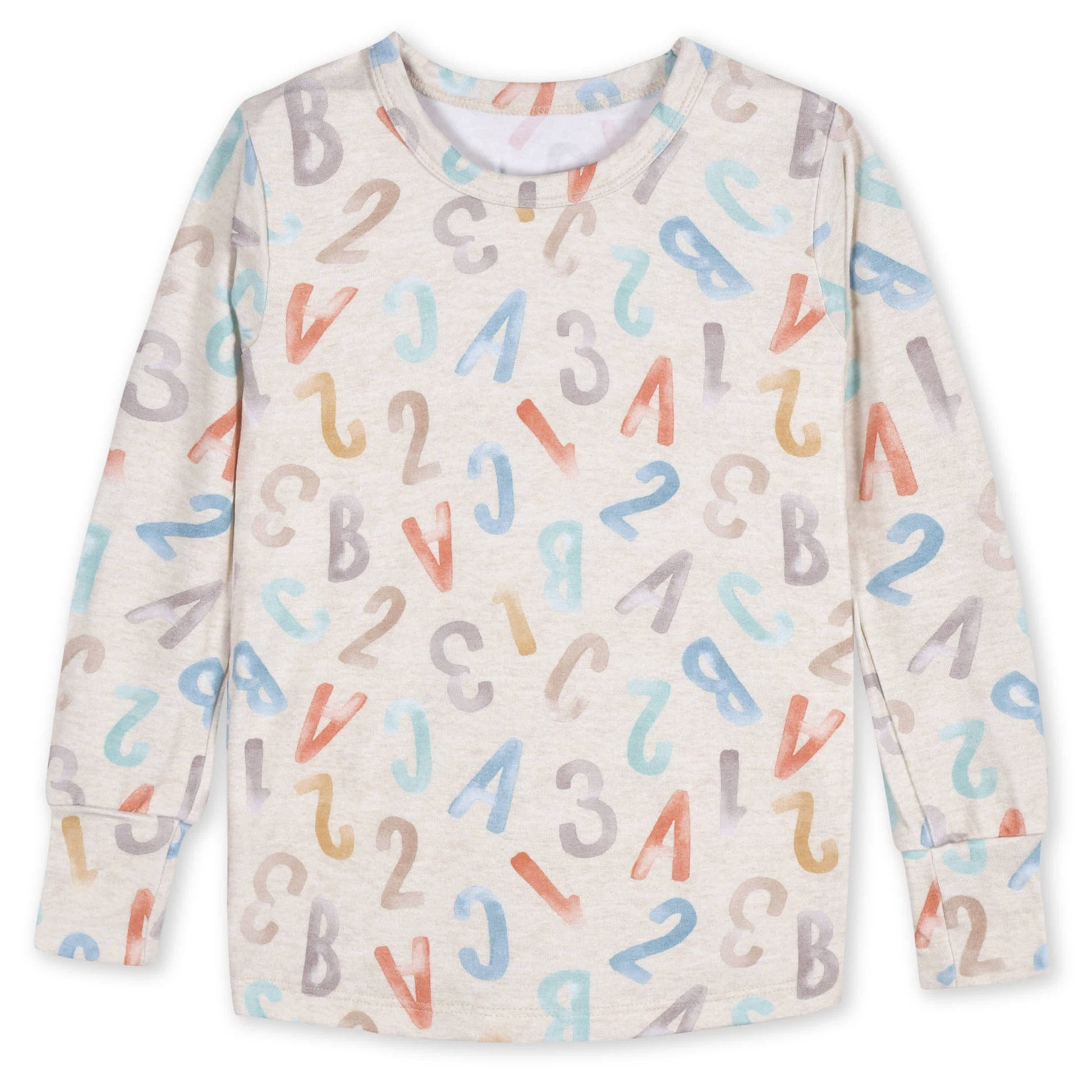 2-Piece Infant & Toddler ABC Buttery-Soft Viscose Made from Eucalyptus Snug Fit Pajamas