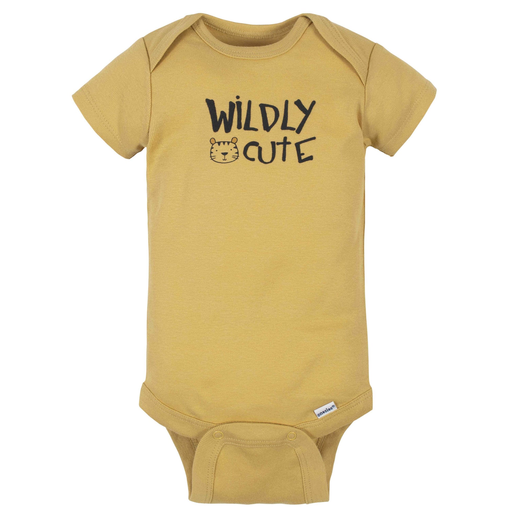 8-Pack Baby Boys Tiger Short Sleeve Onesies® Bodysuits-Gerber Childrenswear