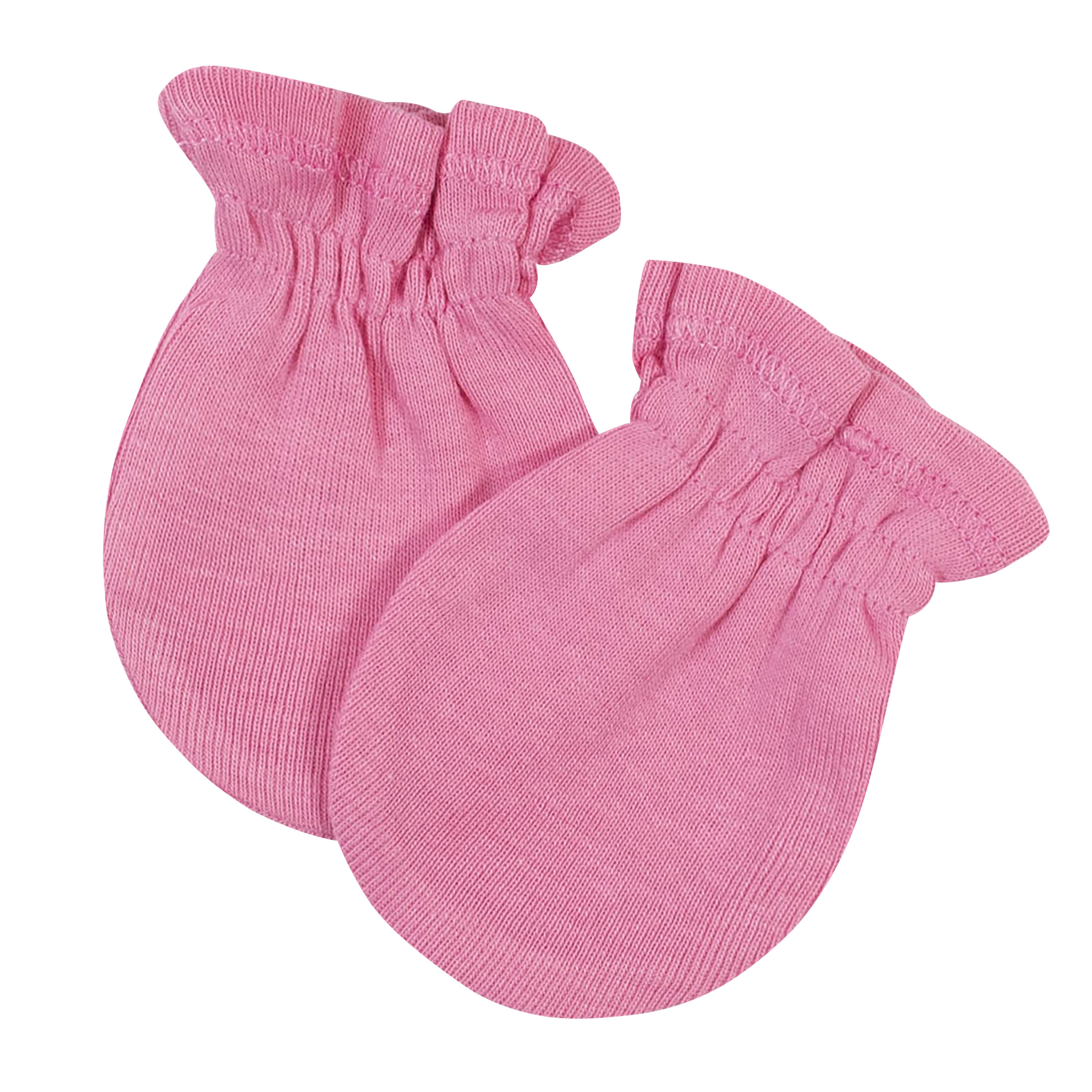 3-Pack Baby Girls Fox No Scratch Mittens