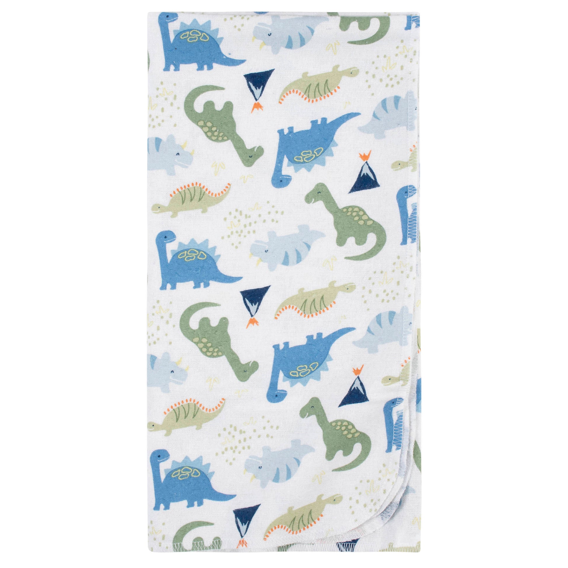5-Pack Baby Boys Dinosaur Flannel Receiving Blankets-Gerber Childrenswear