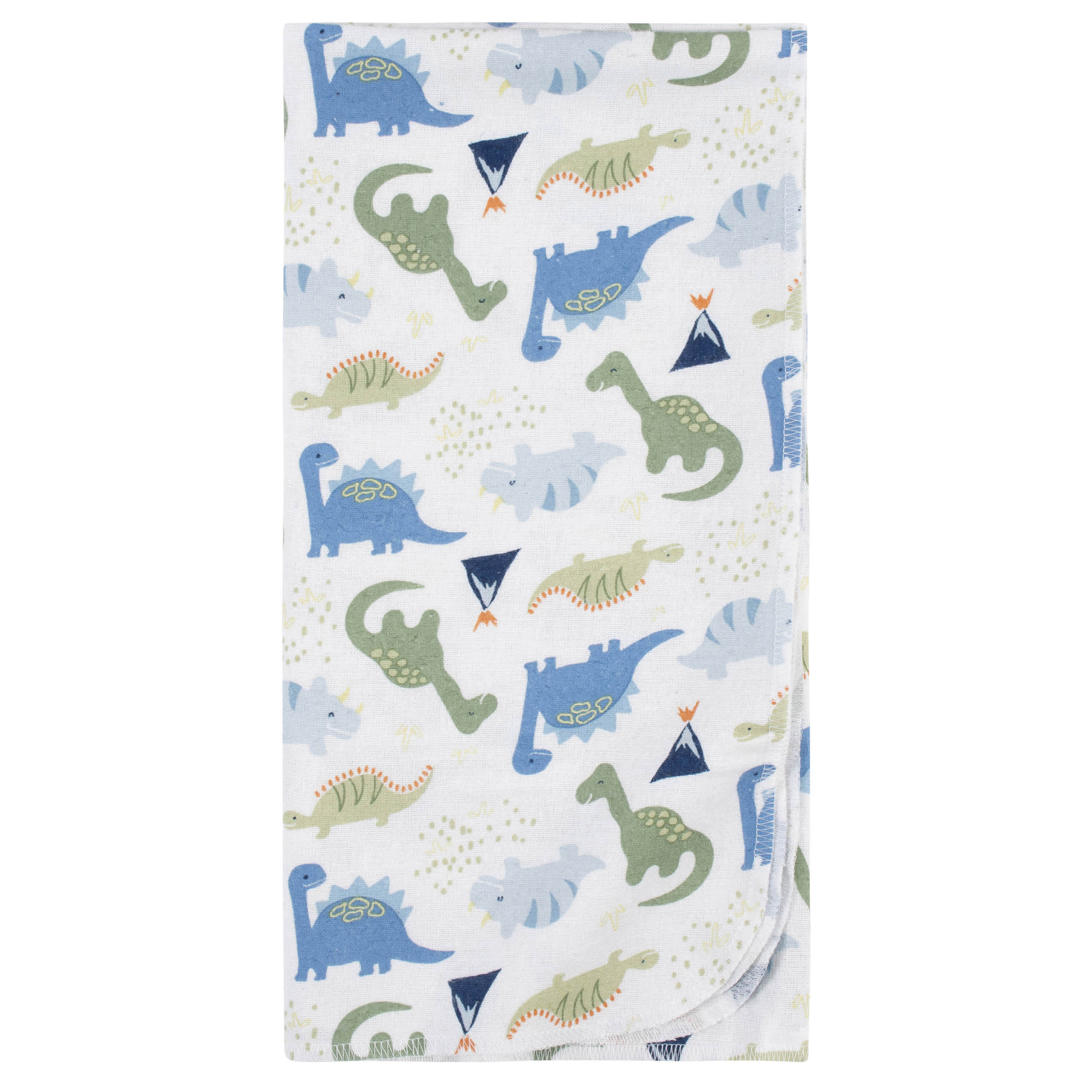 5-Pack Baby Boys Dinosaur Flannel Receiving Blankets-Gerber Childrenswear