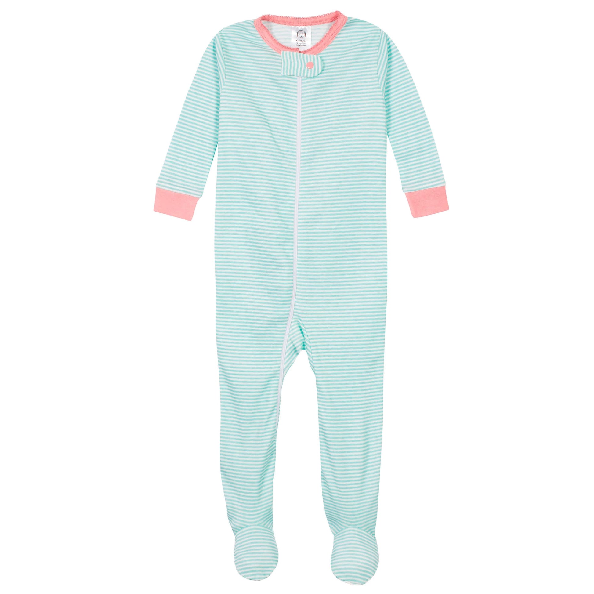 4-Pack Baby & Toddler Girls Llamas & Love Snug Fit Footed Cotton Pajamas-Gerber Childrenswear
