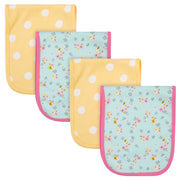 4-Pack Baby Girls Fox Terry Burpcloths