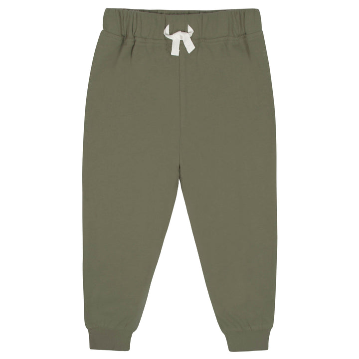 2-Piece Infant & Toddler Boys Sage Green French Terry Pullover & Jogger Set