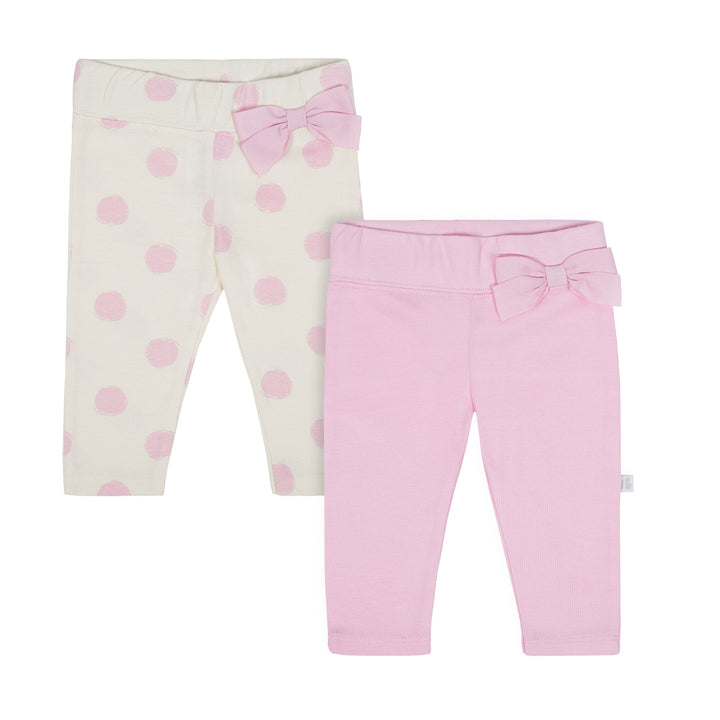 Baby Girl Organic 2-pack Slim Pants-Gerber Childrenswear