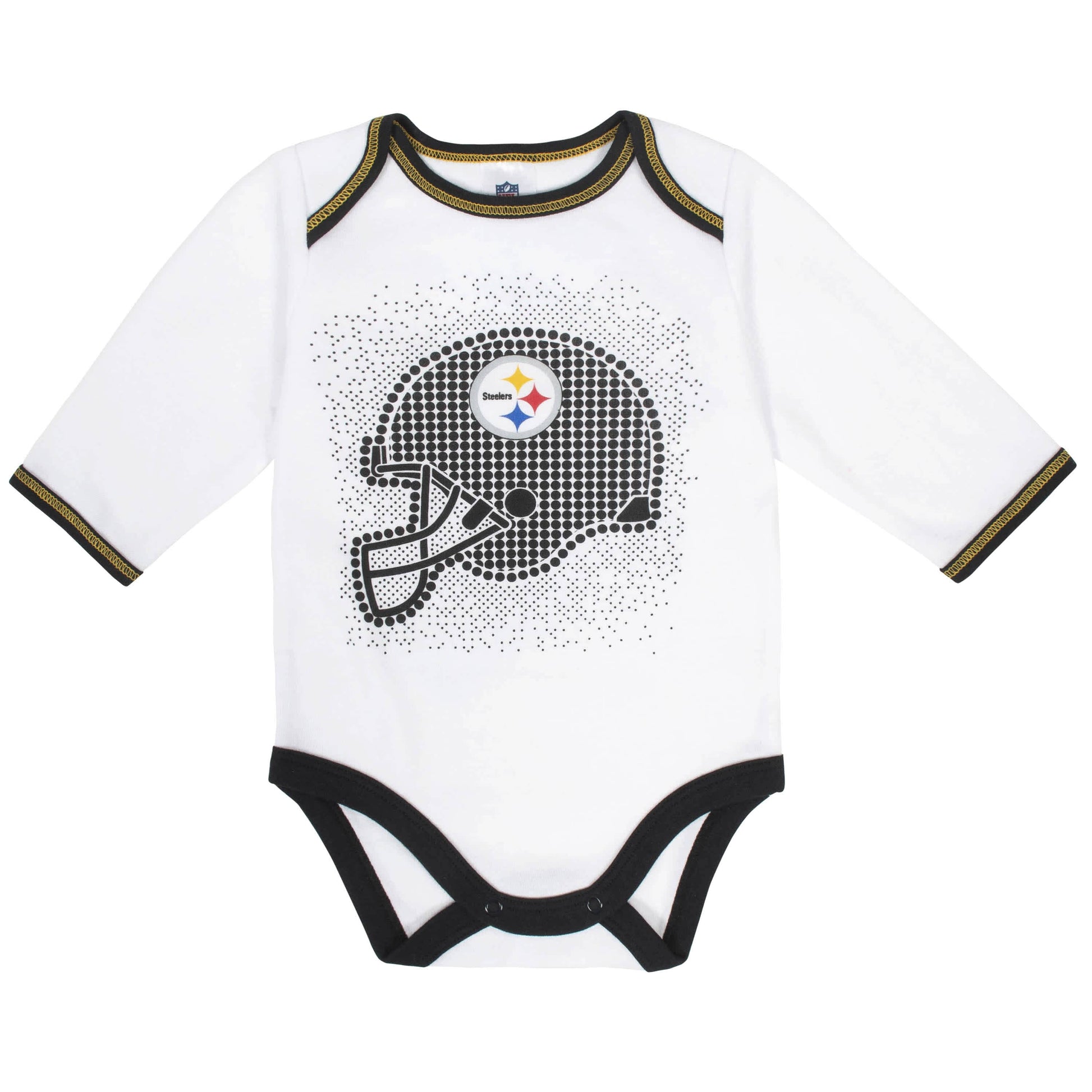 Pittsburgh Steelers 3-Piece Baby Boys Bodysuit, Pant, and Cap Set-Gerber Childrenswear