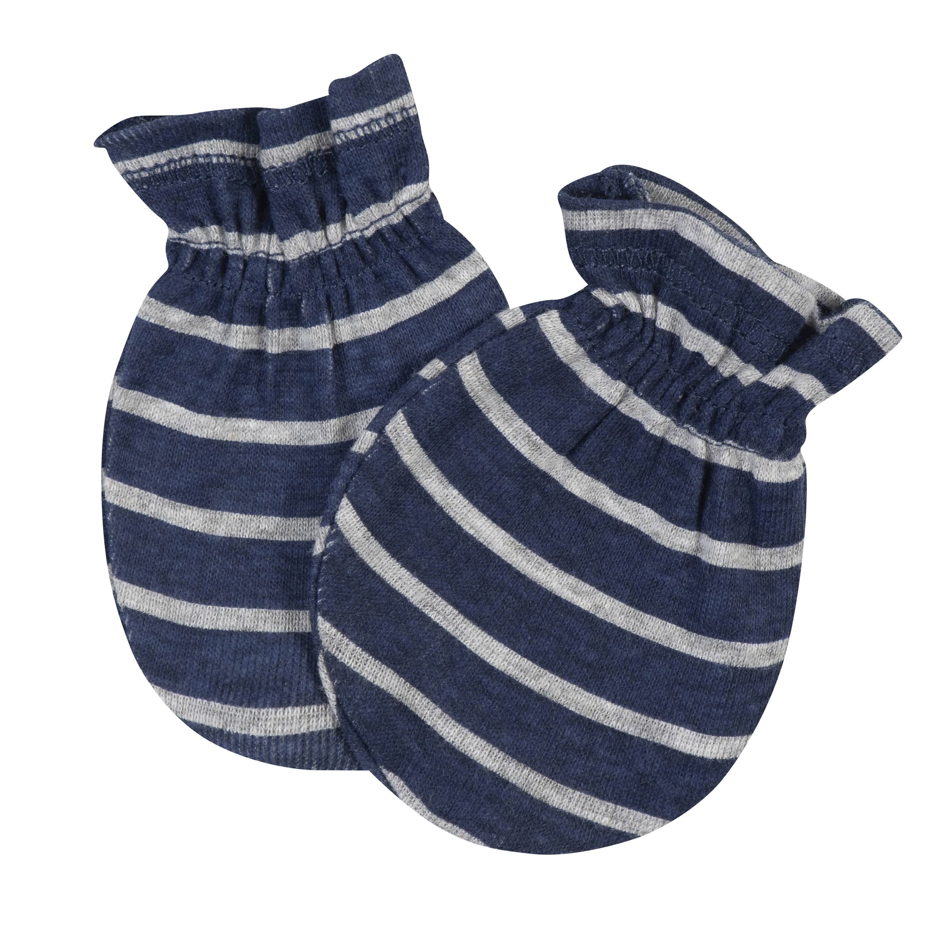 3-Pack Baby Boys Dino No Scratch Mittens-Gerber Childrenswear