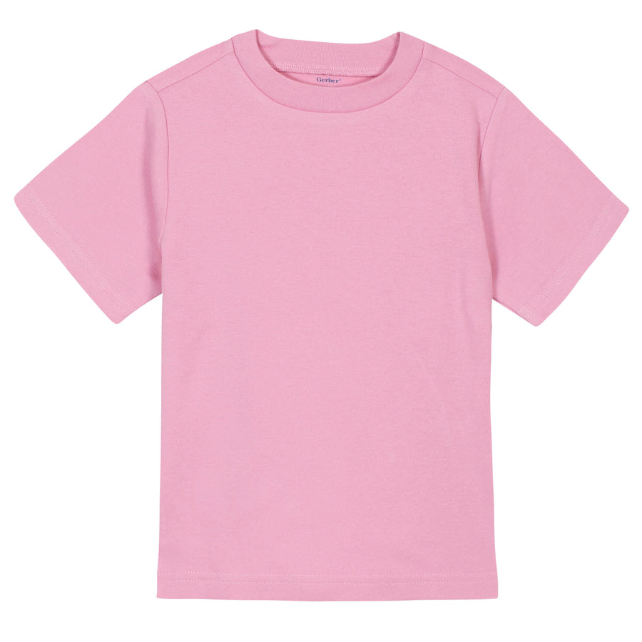 Gerber® Premium Short Sleeve Tee Shirt - Light Pink-Gerber Childrenswear