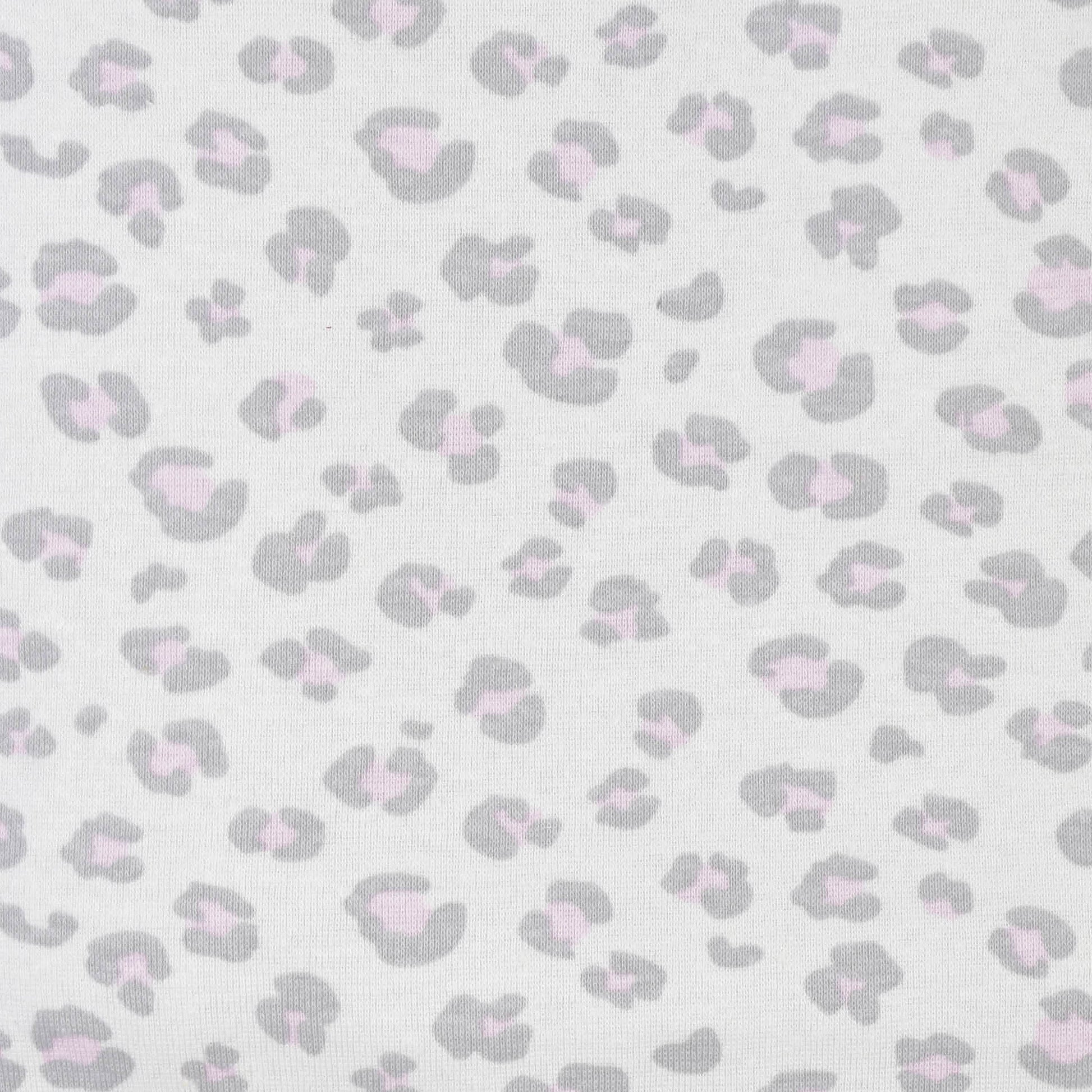 3-Piece Baby Girls Comfy Stretch Floral Leopard Long Sleeve Shirt, Footed Pant, & Cap Set-Gerber Childrenswear